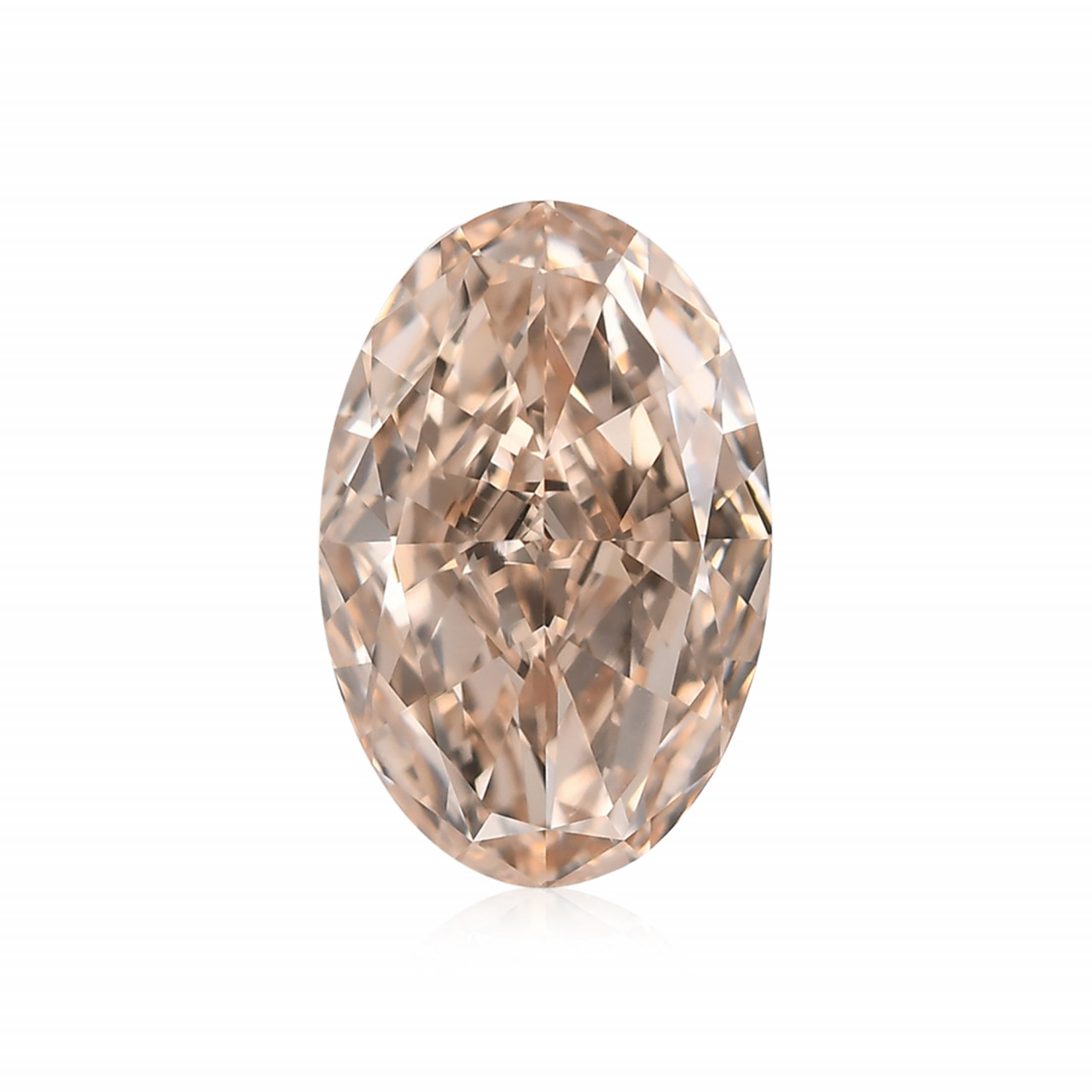 2.05 carat, Fancy Light Pinkish Brown Diamond, Oval Shape, IF